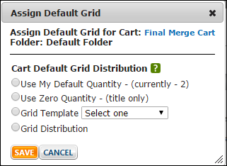 assign default grid window