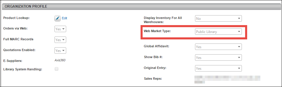 web market type